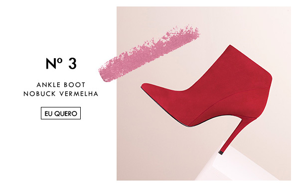 ANKLE BOOT NOBUCK VERMELHA